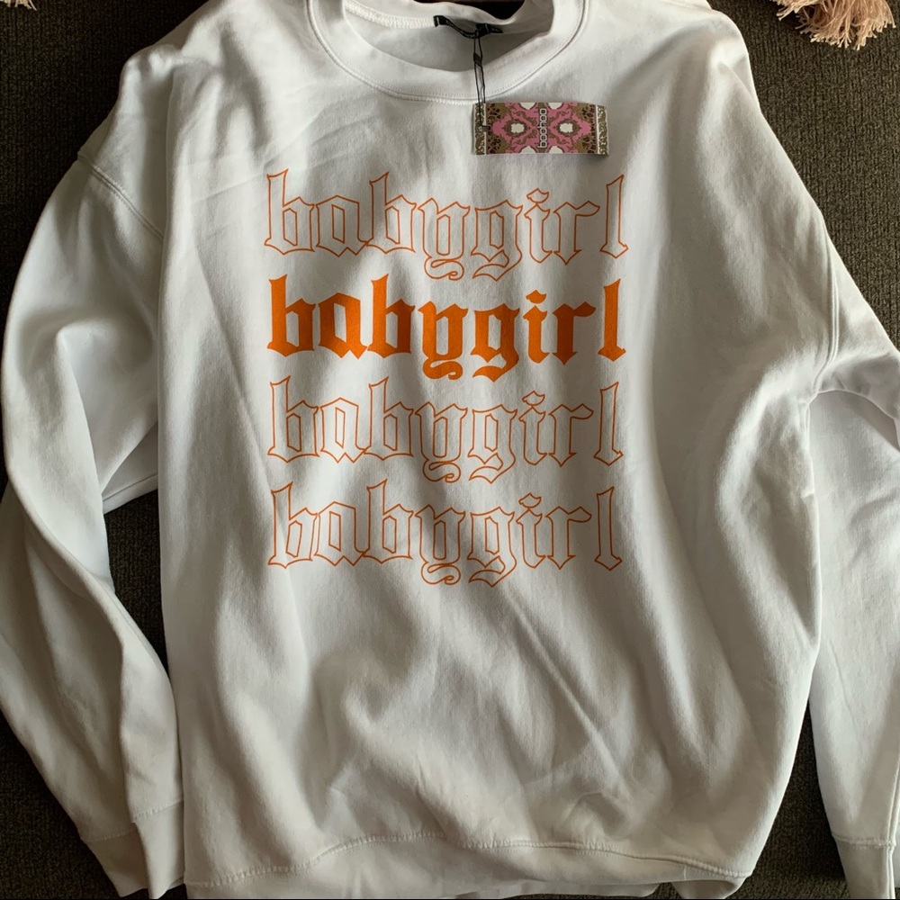 NWT baby girl sweatshirt